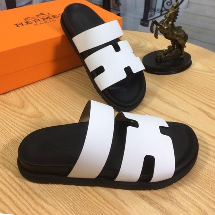 Hermes Mens Casual Shoes Fashion Sandals Slippers Luxury Brand with Original Box