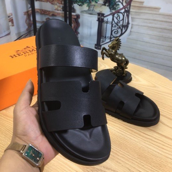 Hermes Mens Casual Shoes Fashion Sandals Slippers Luxury Brand with Original Box
