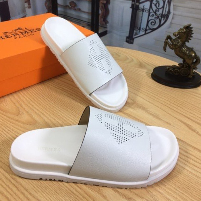 Hermes Mens Casual Shoes Fashion Sandals Slippers Luxury Brand with Original Box