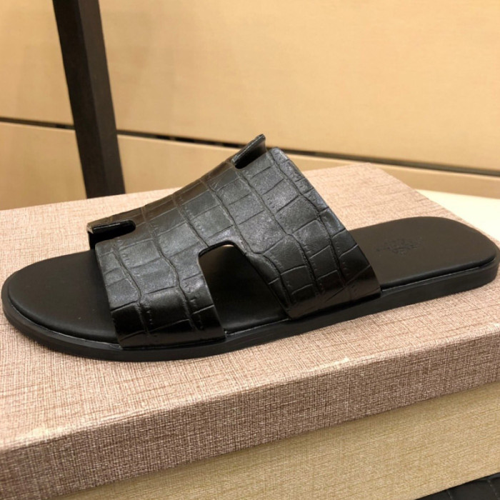 Hermes Mens Casual Shoes Fashion Sandals Slippers Luxury Brand with Original Box