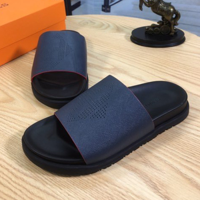 Hermes Mens Casual Shoes Fashion Sandals Slippers Luxury Brand with Original Box