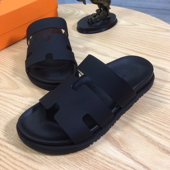 Hermes Mens Casual Shoes Fashion Sandals Slippers Luxury Brand with Original Box