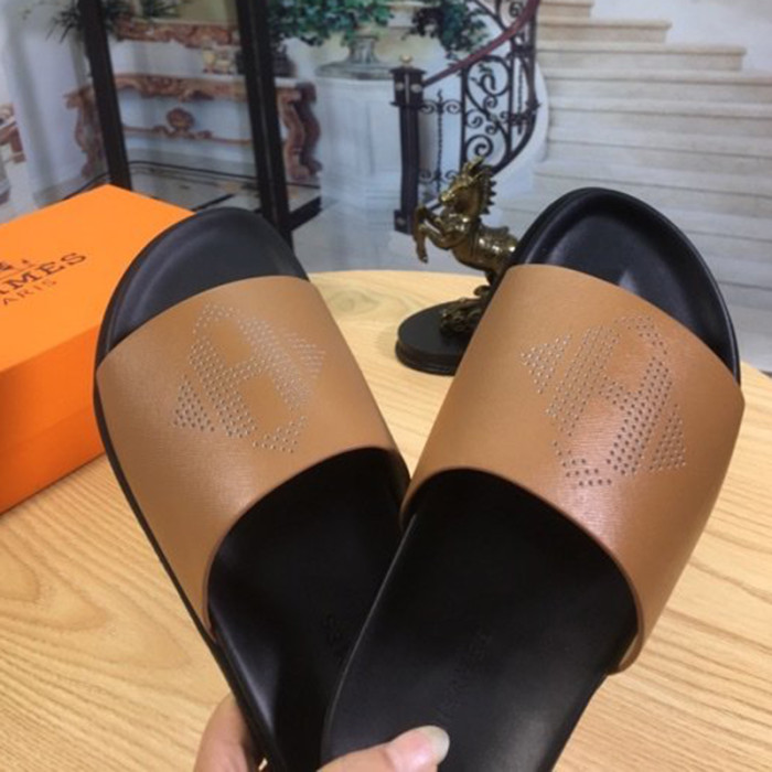 Hermes Mens Casual Shoes Fashion Sandals Slippers Luxury Brand with Original Box