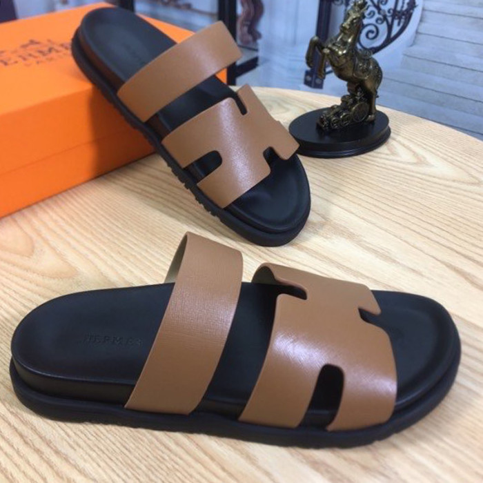 Hermes Mens Casual Shoes Fashion Sandals Slippers Luxury Brand with Original Box