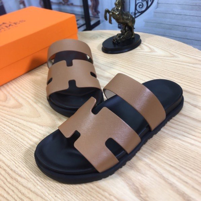Hermes Mens Casual Shoes Fashion Sandals Slippers Luxury Brand with Original Box