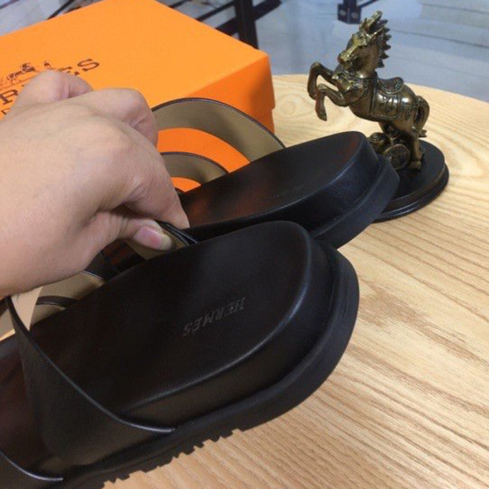 Hermes Mens Casual Shoes Fashion Sandals Slippers Luxury Brand with Original Box