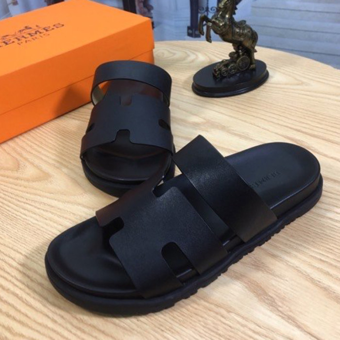 Hermes Mens Casual Shoes Fashion Sandals Slippers Luxury Brand with Original Box