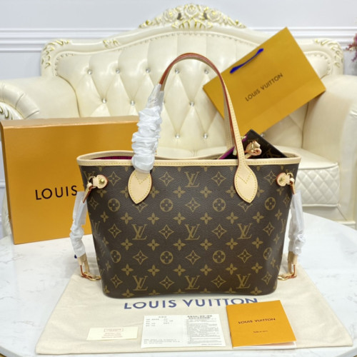 Louis Vuitton Womens Bags Handbags Luxury Brand Fashion Type NEVERFULL PM Monogram coated canvas M41245
