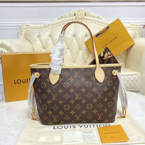 Louis Vuitton Womens Bags Handbags Luxury Brand Fashion Type NEVERFULL PM Monogram coated canvas