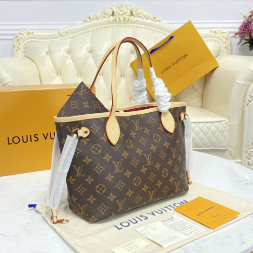 Louis Vuitton Womens Bags Handbags Luxury Brand Fashion Type NEVERFULL PM Monogram coated canvas