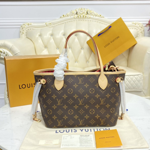 Louis Vuitton Womens Bags Handbags Luxury Brand Fashion Type NEVERFULL PM Monogram coated canvas