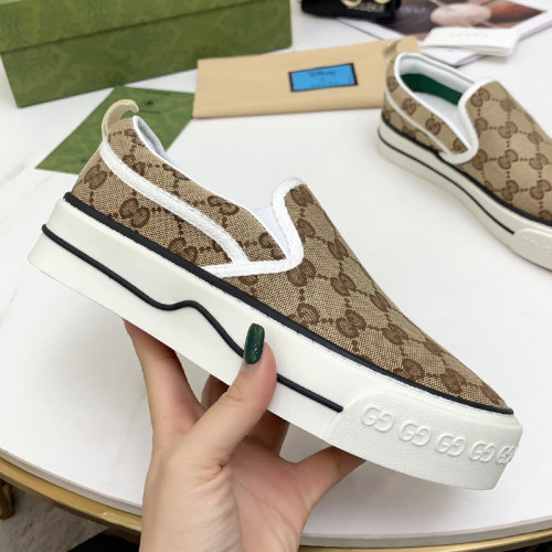 Gucci Mens Shoes Sneakers Luxury Brand Men's Gucci Tennis 1977 slip-on sneaker ‎643489 2HK30 9761 with Original Box