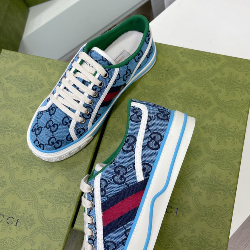 Gucci Mens Shoes Sneakers Luxury Brand Men's Gucci Tennis 1977 GG Multicolour sneaker 663657 2UZ80 4279 with Original Box