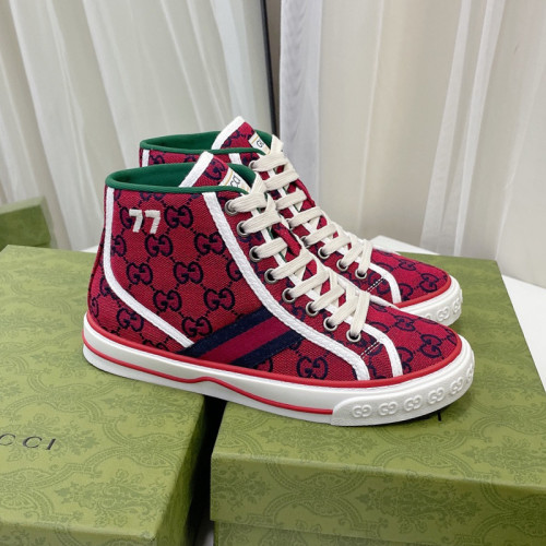 Gucci Mens Shoes Sneakers Luxury Brand Men's Gucci Tennis 1977 high top sneaker with Original Box 661389 2UZL0 6497