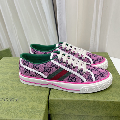 Gucci Mens Shoes Sneakers Luxury Brand Men's Gucci Tennis 1977 GG Multicolour sneaker with Original Box