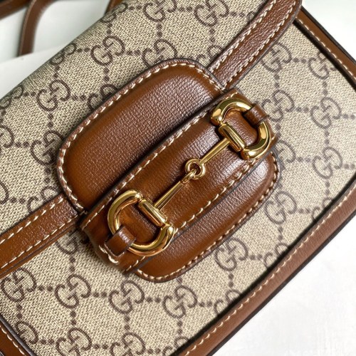 Gucci Womens Bags Shoulder Messenger Bag Luxury Brand Gucci Horsebit 1955 mini bag 658574 HUHHG 8565 with Original Box