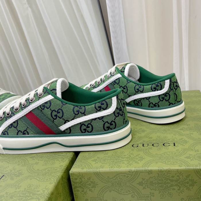 Gucci Womens Shoes Fashion Type Luxury Brand Leather Women's Gucci Tennis 1977 GG Multicolor sneaker with Original Box