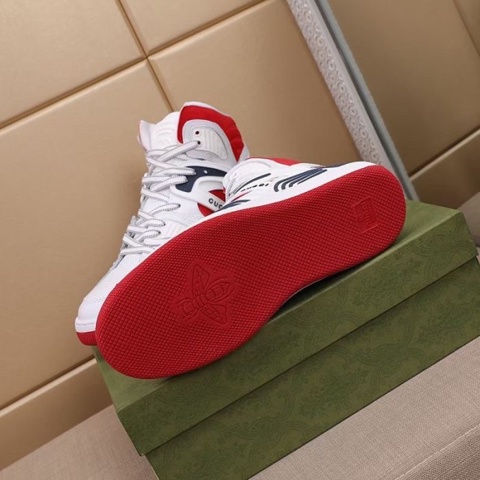 Gucci Mens Shoes Sneakers Luxury Brand Men's Gucci Basket sneaker with Original Box