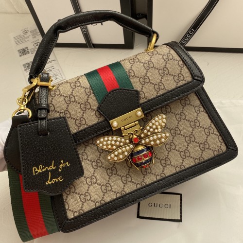 Gucci Womens Bags Shoulder Messenger Bag Luxury Brand Queen Margret with Original Box