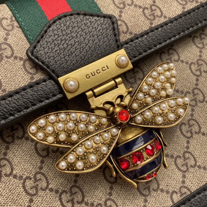 Gucci Womens Bags Shoulder Messenger Bag Luxury Brand Queen Margret with Original Box