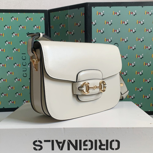 Gucci Womens Bags Shoulder Messenger Bag Luxury Brand Gucci Horsebit 1955 small shoulder bag with Original Box 602204 1DB0G 9022