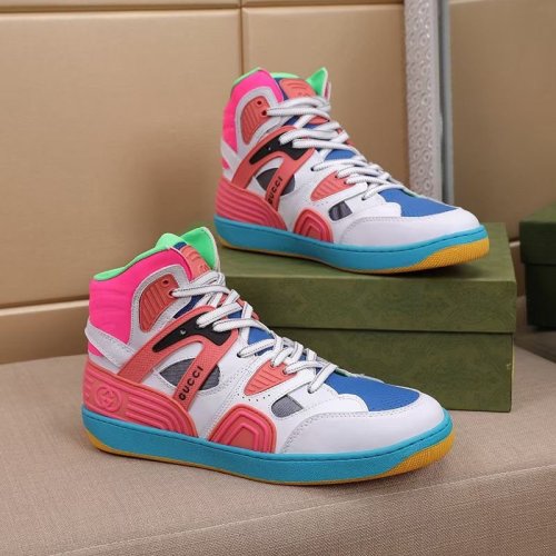 Gucci Mens Shoes Sneakers Luxury Brand Men's Gucci Basket sneaker with Original Box