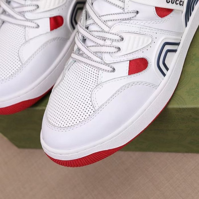 Gucci Mens Shoes Sneakers Luxury Brand Men's Gucci Basket sneaker with Original Box