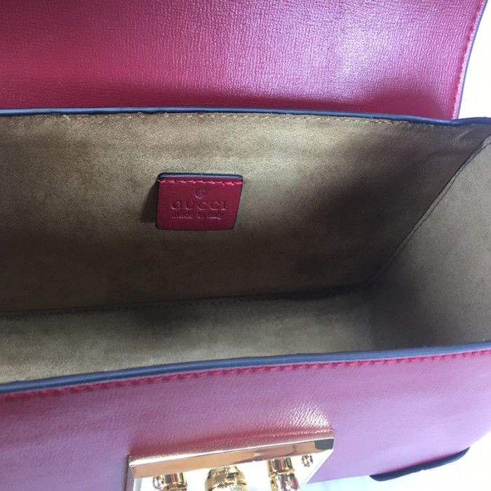 Gucci Womens Bags Shoulder Messenger Bag Luxury Brand GUCCI Small Padlock Shoulder Bag with Original Box