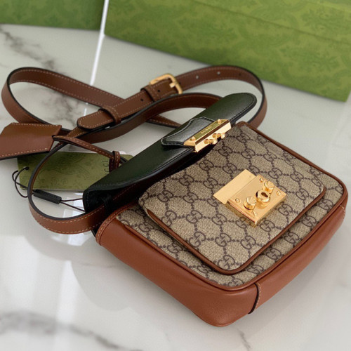 Gucci Womens Bags Shoulder Messenger Bag Luxury Brand Padlock mini bag with Original Box 658487 2ZGAG 9785