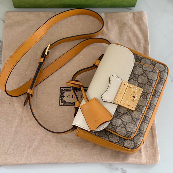 Gucci Womens Bags Shoulder Messenger Bag Luxury Brand Padlock mini bag with Original Box 658487 2ZGAG 9763