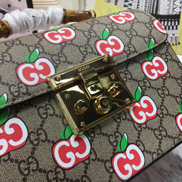 Gucci Womens Bags Shoulder Messenger Bag Luxury Brand GUCCI Small Padlock Shoulder Bag with Original Box