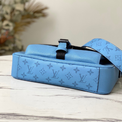 Louis Vuitton Mens Bags Luxury Brand MESSENGERAMA Taigarama Denim blue with Original Box M30745
