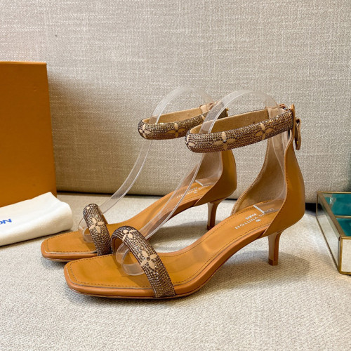 Louis Vuitton Womens Shoes Sandals Leather Design Luxury Brand Summer Fashion Sandals APPEAL SANDAL Suede baby goat leather and strass with Original Box