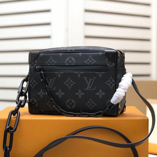 Louis Vuitton Mens Bag Luxury Brand Fashion Type MINI SOFT TRUNK M44735 Monogram Eclipse coated canvas with Original Box