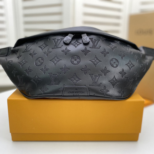 Louis Vuitton Mens Shoulder Bags Luxury Brand Fashion Type DISCOVERY BUMBAG M44388 with Original Box Monogram Shadow calf leather