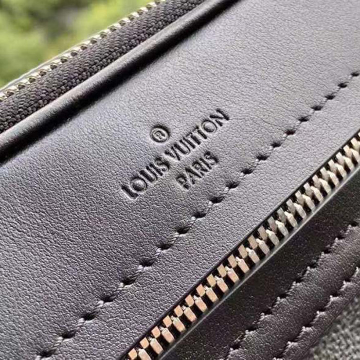 Louis Vuitton Mens Shoulder Bags Luxury Brand Fashion Type SCOTT MESSENGER N50018 Damier Graphite coated canvas with Original Box