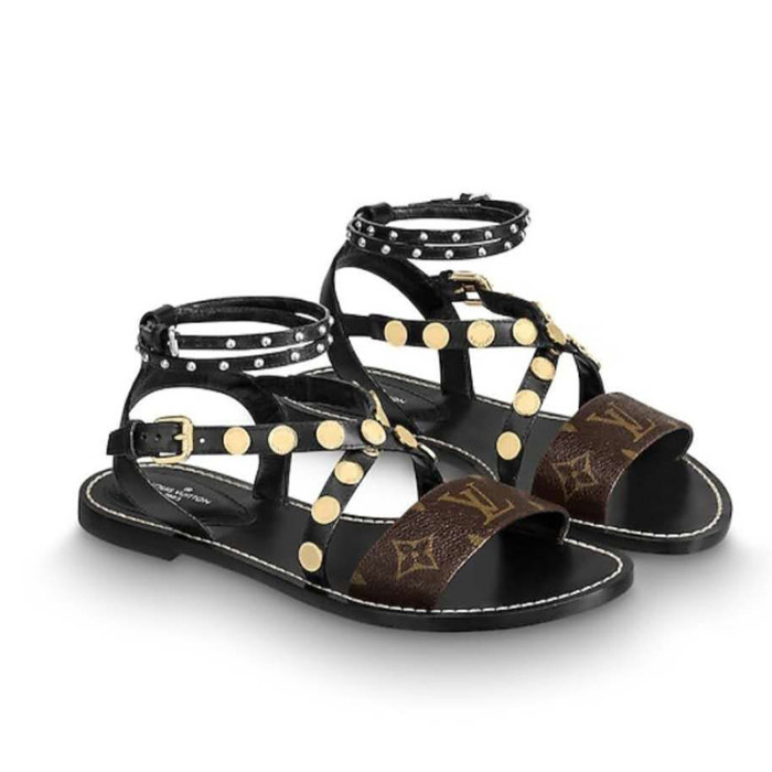Louis Vuitton Women Shoes Flat Sandal Luxury Brand Sandals Slippers for Women with Original Box