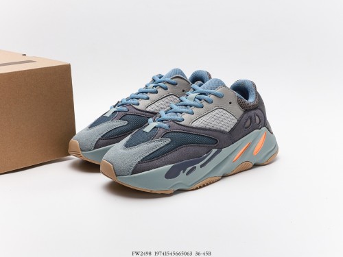 Adidas Yeezy 700 Boost “Carbon Blue” Runner Sneakers Men Womens Shoes FW2498#19741545665063