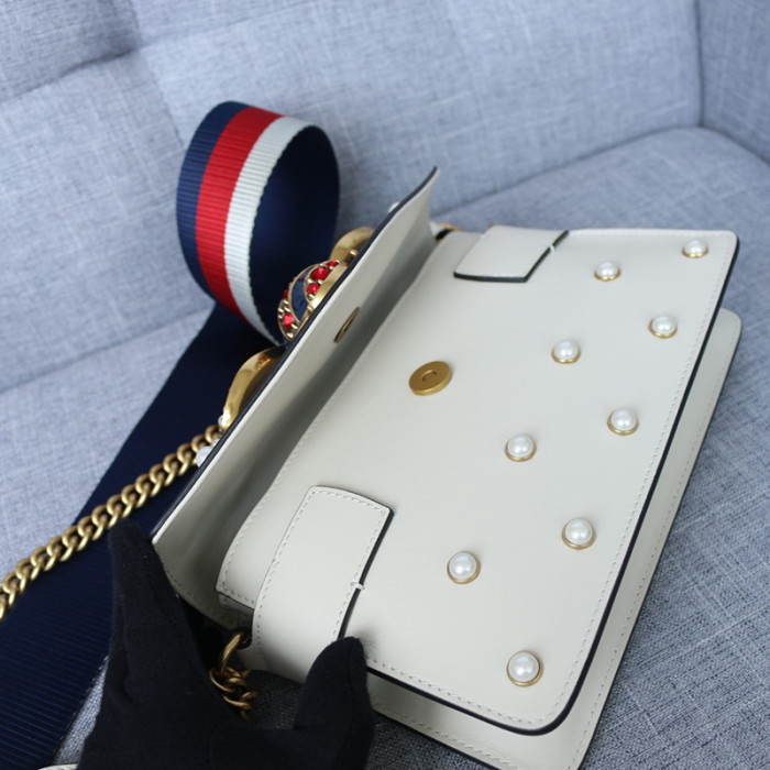 Gucci Womens Bags Crossbody Shoulder Messenger Bags Luxury Brand Broadway GG Supreme super mini bag 453778 KHNRN 8642 with Original Box