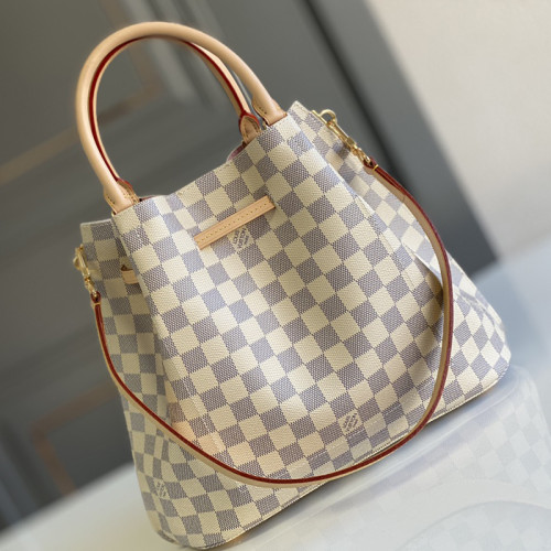 Louis Vuitton Womens Bags Handbags Girolata Luxury Brand Girolata Damier Azur Womens Handbags N41579