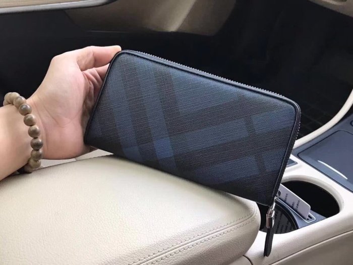 Burberry Mens Womens Bags Wallets Clutch Luxury Brand with Original Box