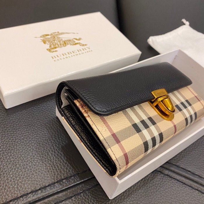 Burberry Mens Womens Bags Wallets Clutch Luxury Brand with Original Box