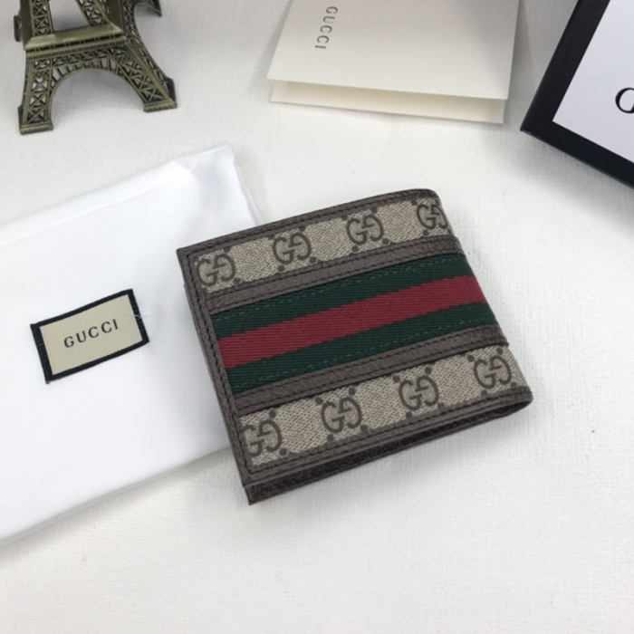 Gucci Men Womens Purses Wallets Luxury Brand Leather Ophidia GG wallet with Original Box 597606 96IWT 8745