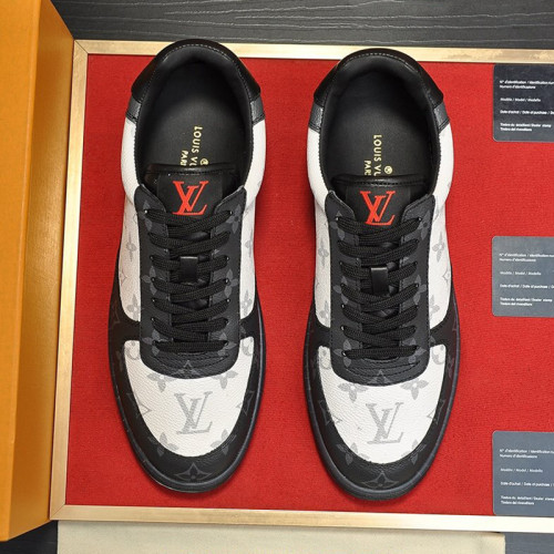 Louis Vuitton Men Shoes Fashion Sneakers RIVOLI SNEAKER Luxury Brand Casual Shoes with Original Box