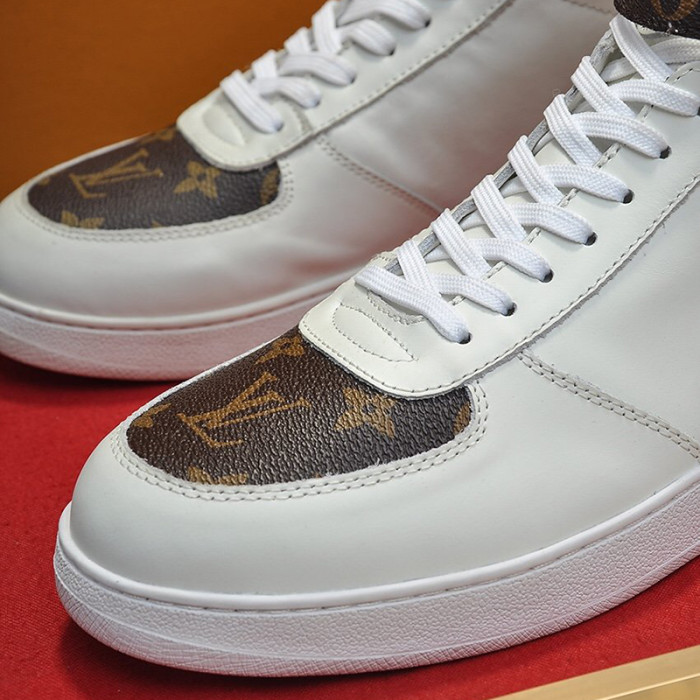 Louis Vuitton Men Shoes Sneakers Casual Luxury Brand RIVOLI SNEAKER BOOT with Original Box