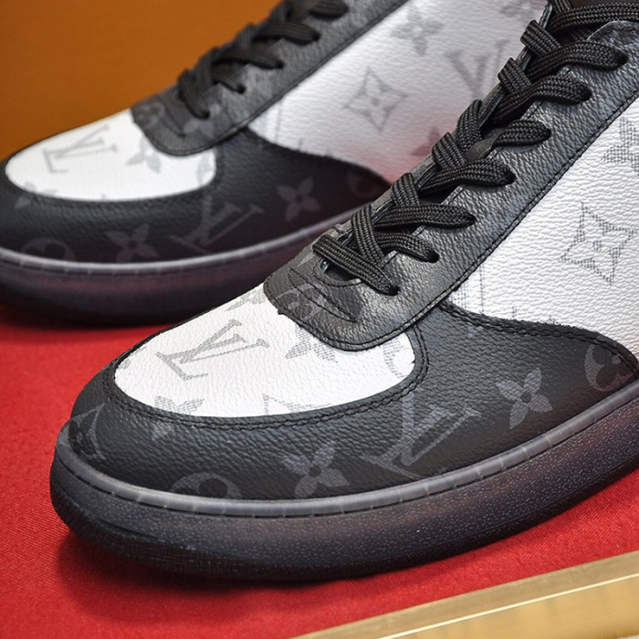 Louis Vuitton Men Shoes Sneakers Casual Luxury Brand RIVOLI SNEAKER BOOT with Original Box
