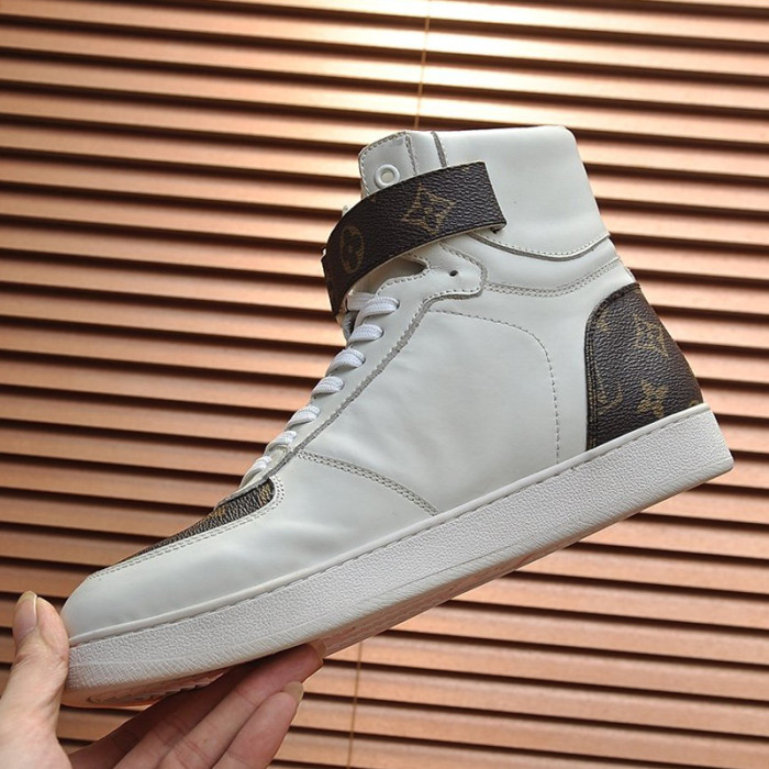 Louis Vuitton Men Shoes Sneakers Casual Luxury Brand RIVOLI SNEAKER BOOT with Original Box