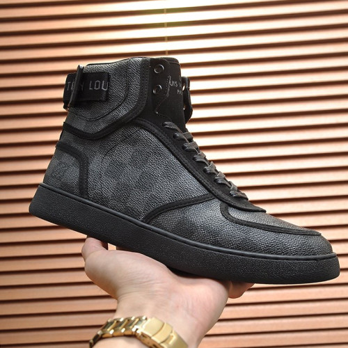 Louis Vuitton Men Shoes Sneakers Casual Luxury Brand RIVOLI SNEAKER BOOT with Original Box
