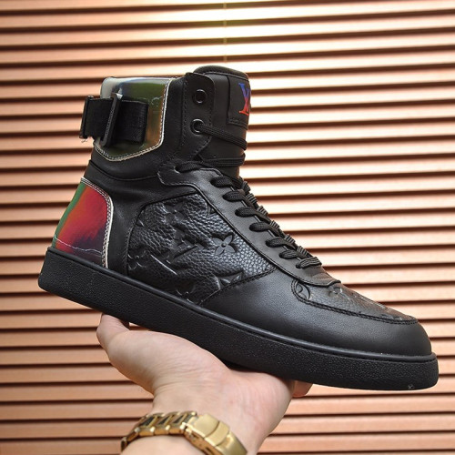 Louis Vuitton Men Shoes Sneakers Casual Luxury Brand RIVOLI SNEAKER BOOT with Original Box