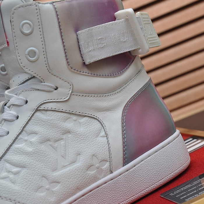 Louis Vuitton Men Shoes Sneakers Casual Luxury Brand RIVOLI SNEAKER BOOT with Original Box